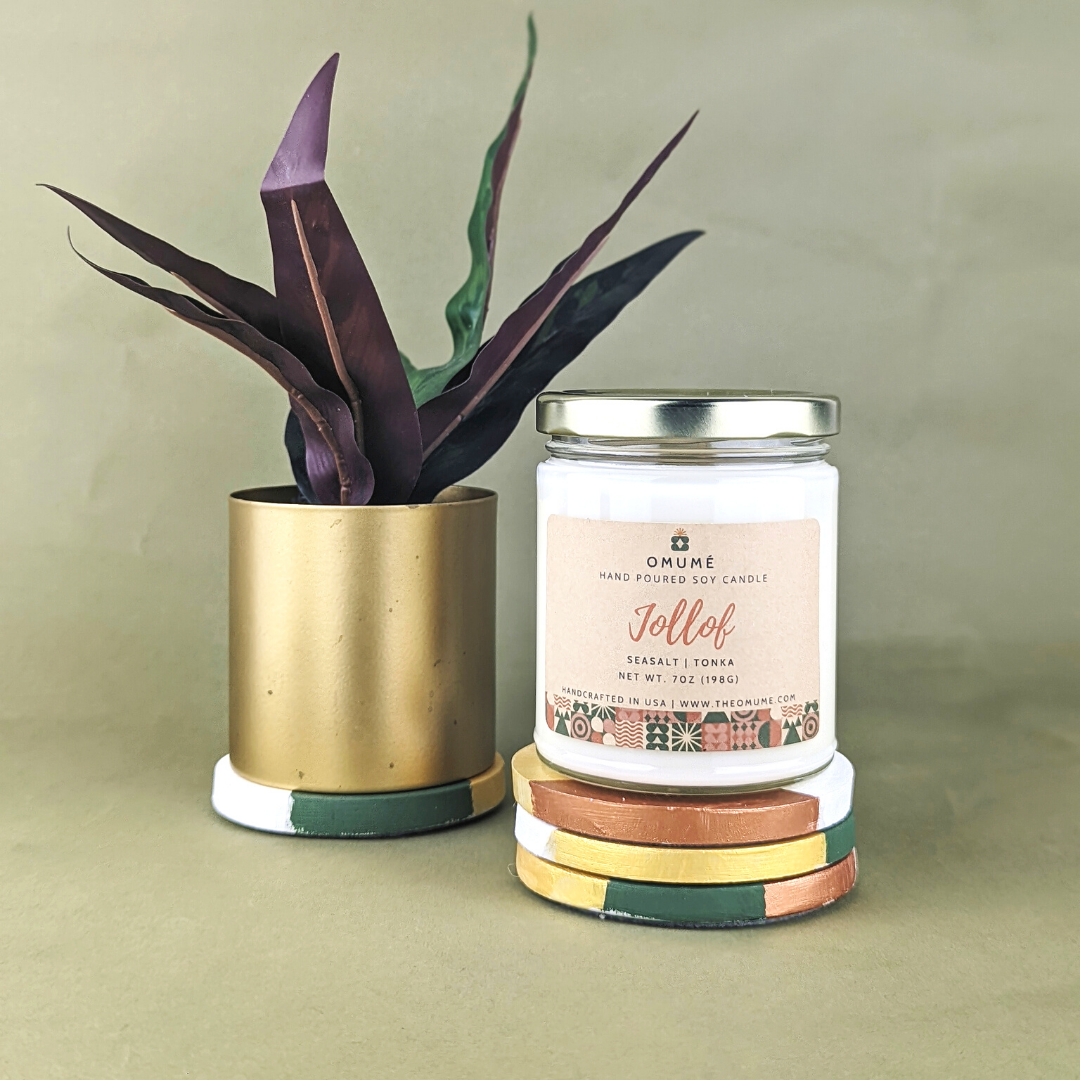 Jollof Handmade Vegan Soy Candle - The Omume Company | African-Inspired Candles
