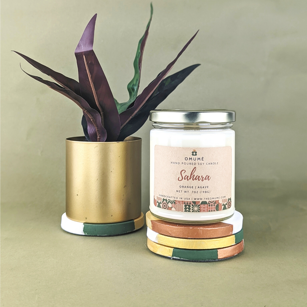 Sahara Handmade Vegan Soy Candle - The Omume Company | African-Inspired Candles